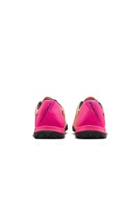 Pink and orange athletic shoes with a textured black sole. Features the word "PHANTOM" in black on the heel, smooth synthetic upper.
