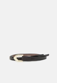 TOM TAILOR TTFAITH - Midjeskärp - dark brown uni