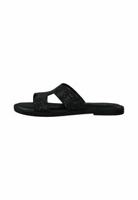 Pantolette flach - black glam