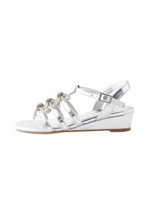 WEDGE - REGULAR FIT - Sandalen - silver bow