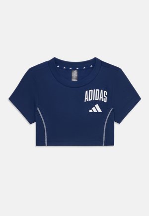 TEE JUNIOR UNISEX - Printtipaita - dark blue/white