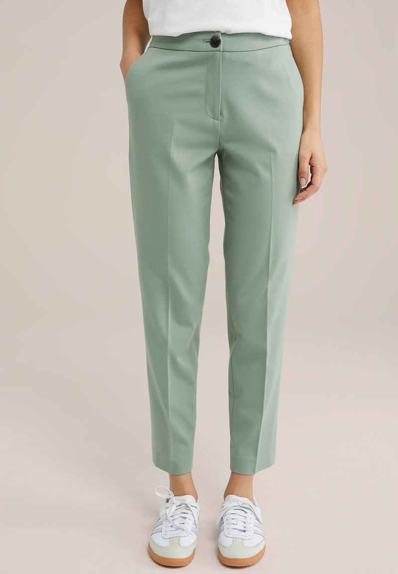 WE Fashion SLIM FIT - Kelnės - light green