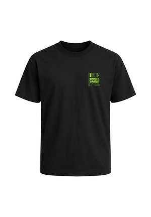 Neverless, HERREN T-SHIRT - DESIGN DIGITAL ARCHAEOLOGY - OVERSIZED RELAXED - Print T-shirt - relaxed-fit schwarz