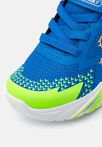 Skechers FLEX-GLOW BOLT - Joggesko - royal/lime/orange/silver
