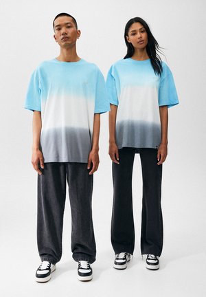 OMBRÉ TIE DYE - Printtipaita - turquoise