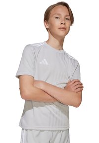 adidas Performance T-Shirt print - grauweiss