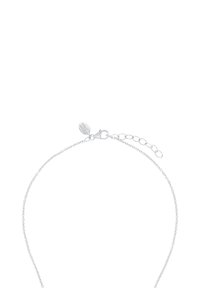 Bracciale in argento con chiusura a gomito e estensione regolabile. Presenta una piccola etichetta con il logo. Maglie fini e delicate.