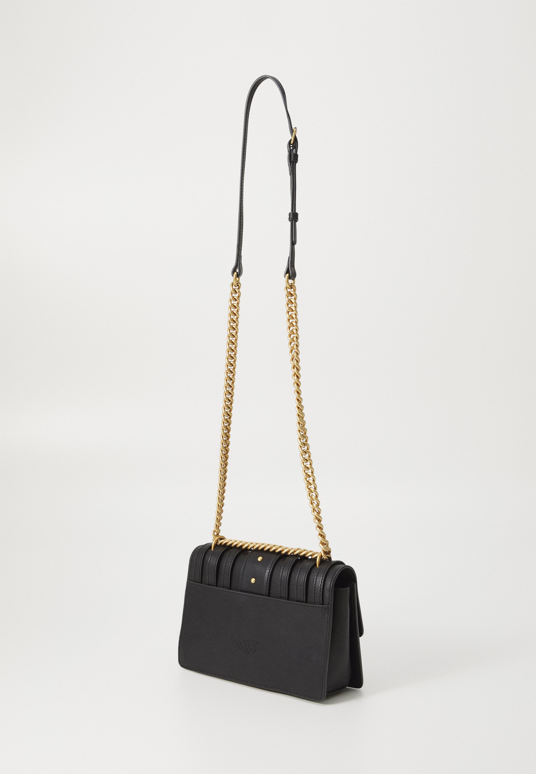 Pinko LOVE ONE MINI LIGHT - Geantă crossbody - limousine black Pinko LOVE ONE MINI LIGHT - Geantă crossbody - limousine black