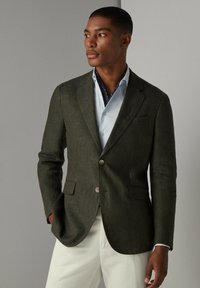 Hackett London DELAVE HOPSACK - Sakko - khaki