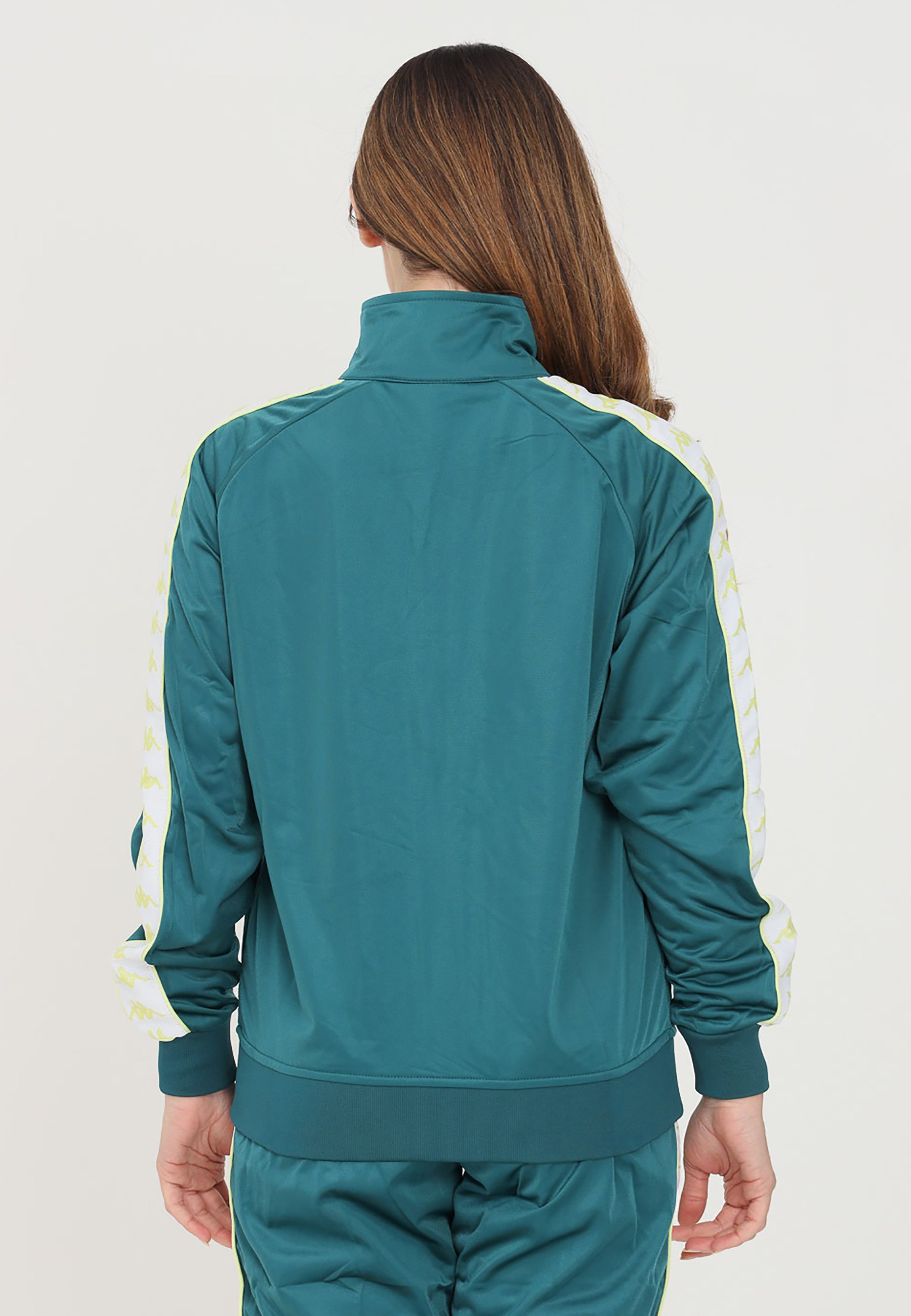 Kappa Felpa con zip - green mineral-white/verde - Zalando.it