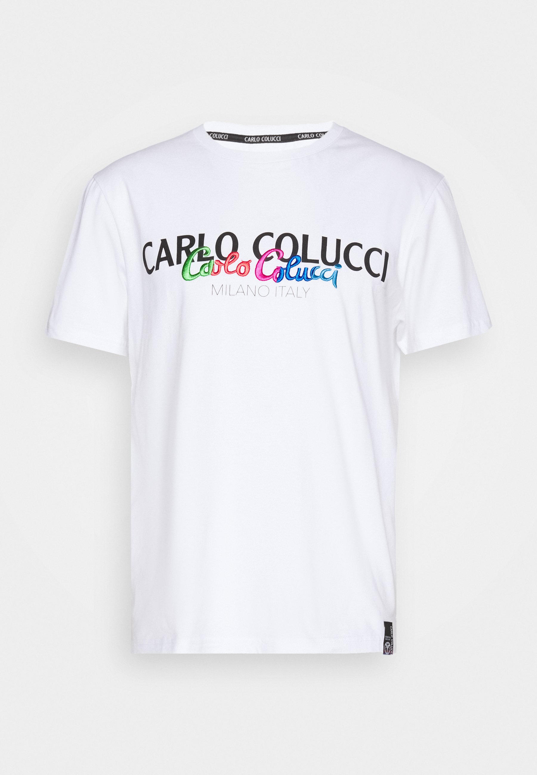 Carlo Colucci PRIDE SHIRT T shirts med print weiss Carlo Colucci Poloskjorter - weiss