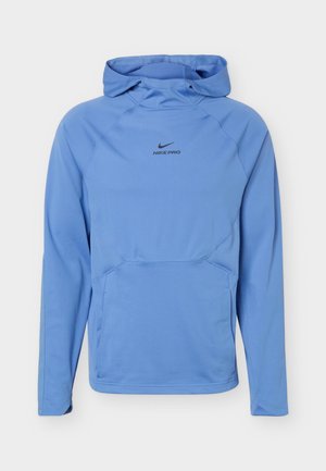 Nike Performance, M NP DF NPT MIDLAYER TOP - Kapuutsiga pusa - indigo storm/black