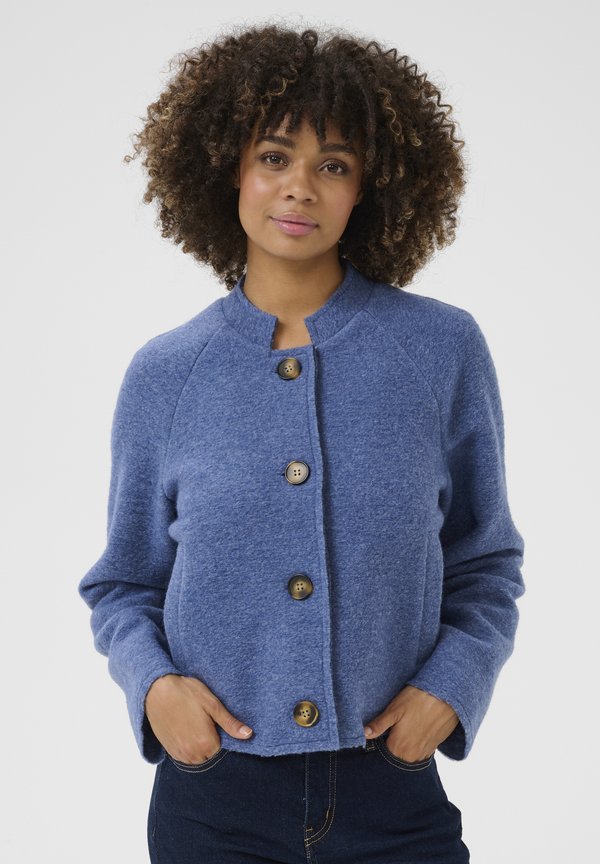 CUGINNY BIRGITH - Strickjacke - vintage indigo melange