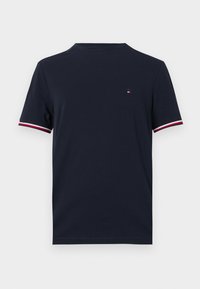 GLOBAL STRIPE CUFF TEE - Tricou basic - desert sky