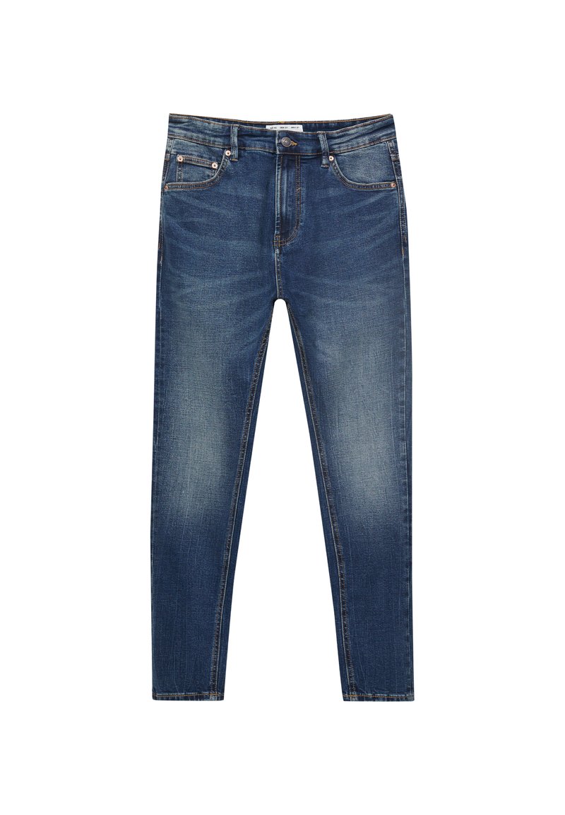 PULL&BEAR Slim fit jeans donkerblauw denim