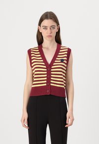 Marimekko JUHLA TASARAITA - Colete - winered/yellow/blue/coral