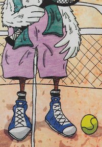 Key Largo TENNIS CHICKEN - T-shirt con stampa - white