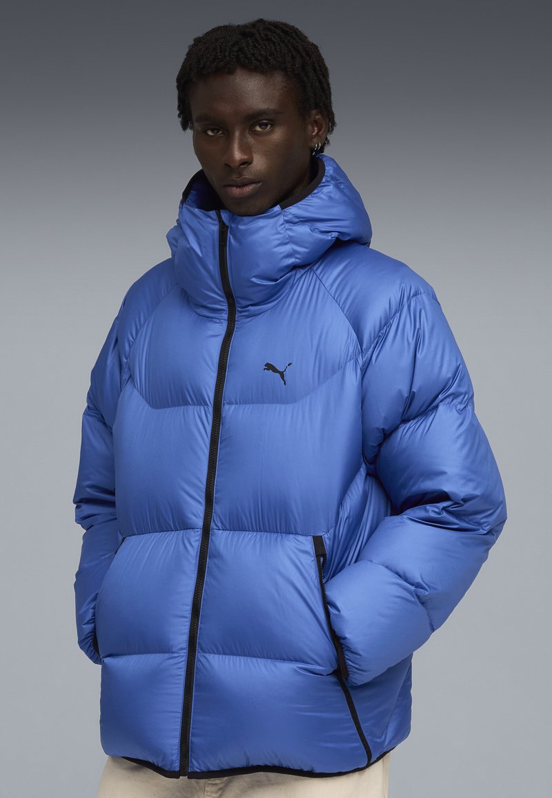 Puma PUFFER MIT KAPUZE - Bunda z prachového peří - mountain blue