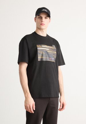 HUGO X RACING BULLS DAVELEY - Print T-shirt - black