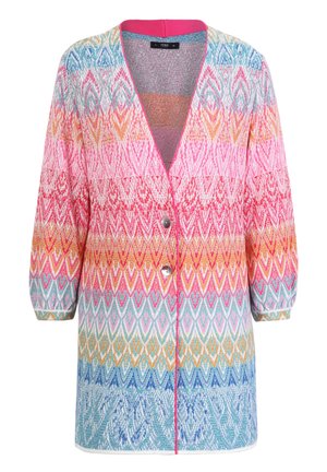 Ivko V-NECK ORNAMENT PATTERN - Strickjacke - off-white