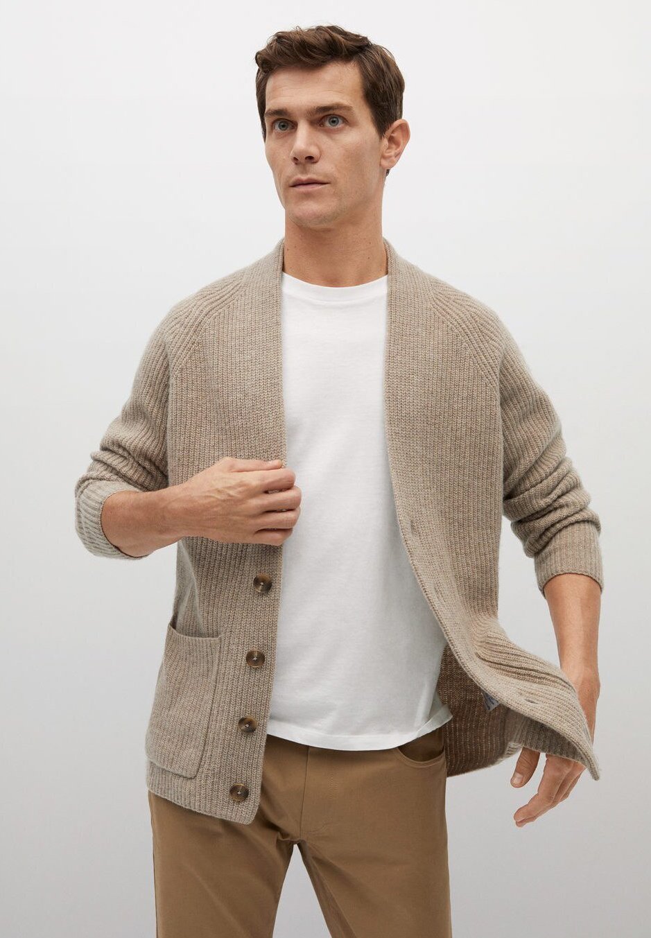 Beige Strikkejakker & Cardigans | Herre | Nye kolleksjoner Beige Genser & cardigans | Herre | Nye kolleksjoner online