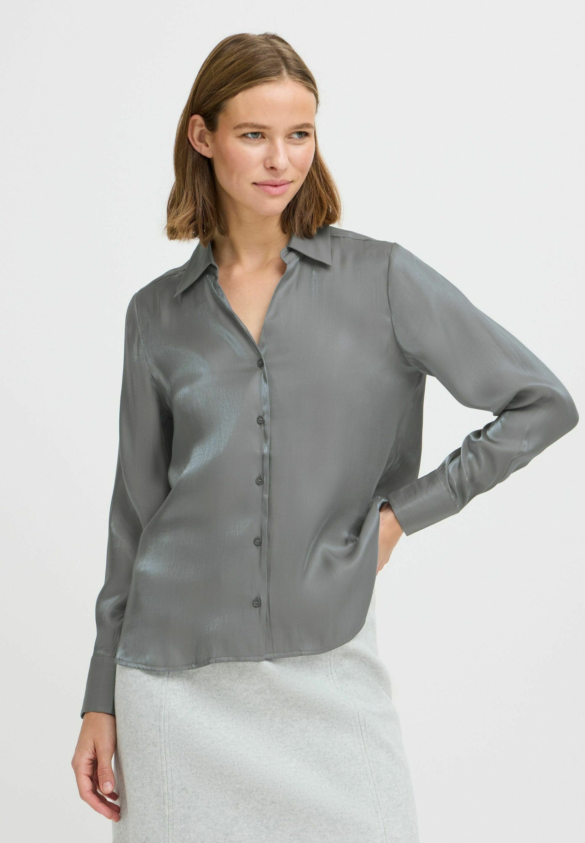 売れ筋商品|||ビーヤング シャツ レディース トップス BYFILIE - Button-down blouse - quiet shade mix BYFILIE - Button-down blouse - quiet shade mix