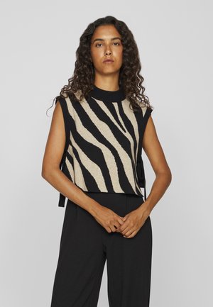 VIRIL COLLAR - Kapper - black/beige