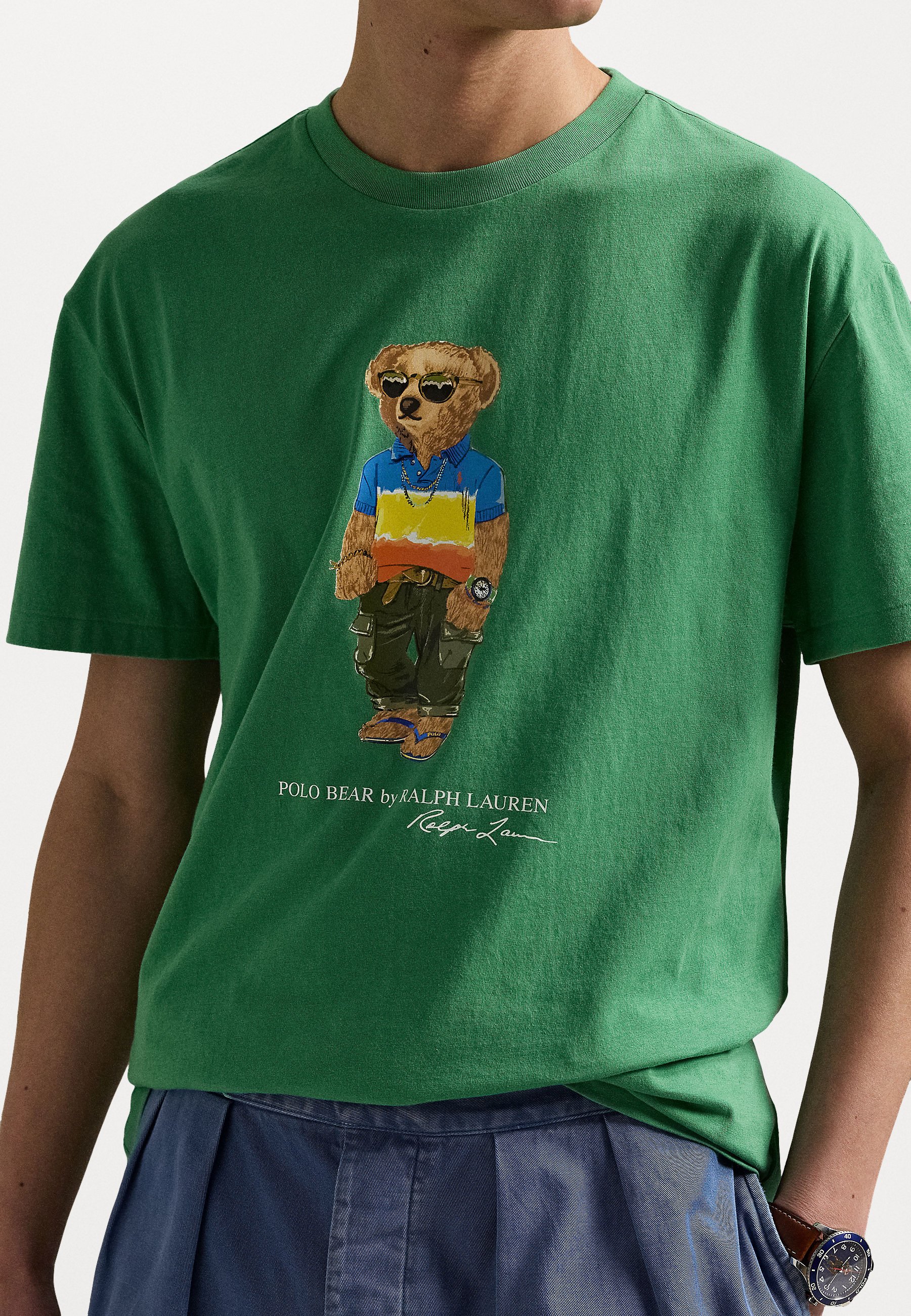 Polo Ralph Lauren CUSTOM SLIM FIT POLO BEAR JERSEY T-SHIRT