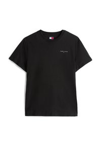 SLIM LINEAR CHEST TEE  - Pamata T-krekls - black