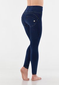 Freddy WR UP VITA ALTA - Pantaloni - dark jeans yellow seam