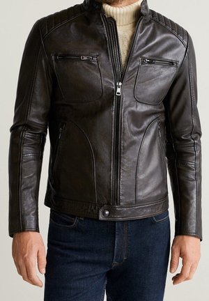 Kožená bunda - brown