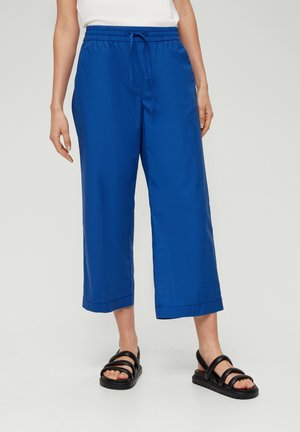 REGULAR CULOTTE MIT BÜGELFALTEN - Stoffhose - royalblau