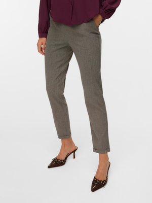 Vero Moda VMMAYA KIARA LOOSE PANT - Pantalones - black/brown