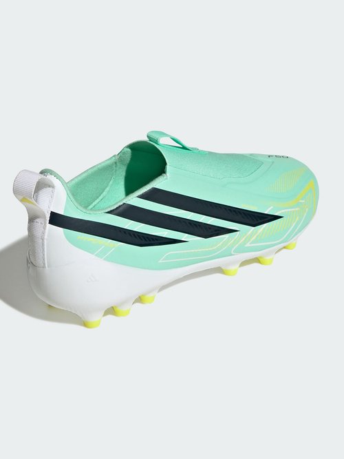adidas Botines de fútbol para terreno firme - pulse mint night navy solar lemon — photo 4