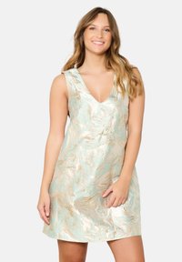 WITH BOW AT THE BACK - Koktajl obleka/za zabavo - mint green