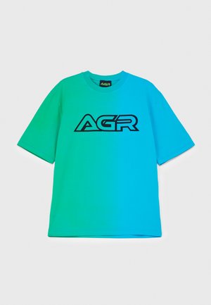 AGR BALANCE - T-shirts print - blue/green