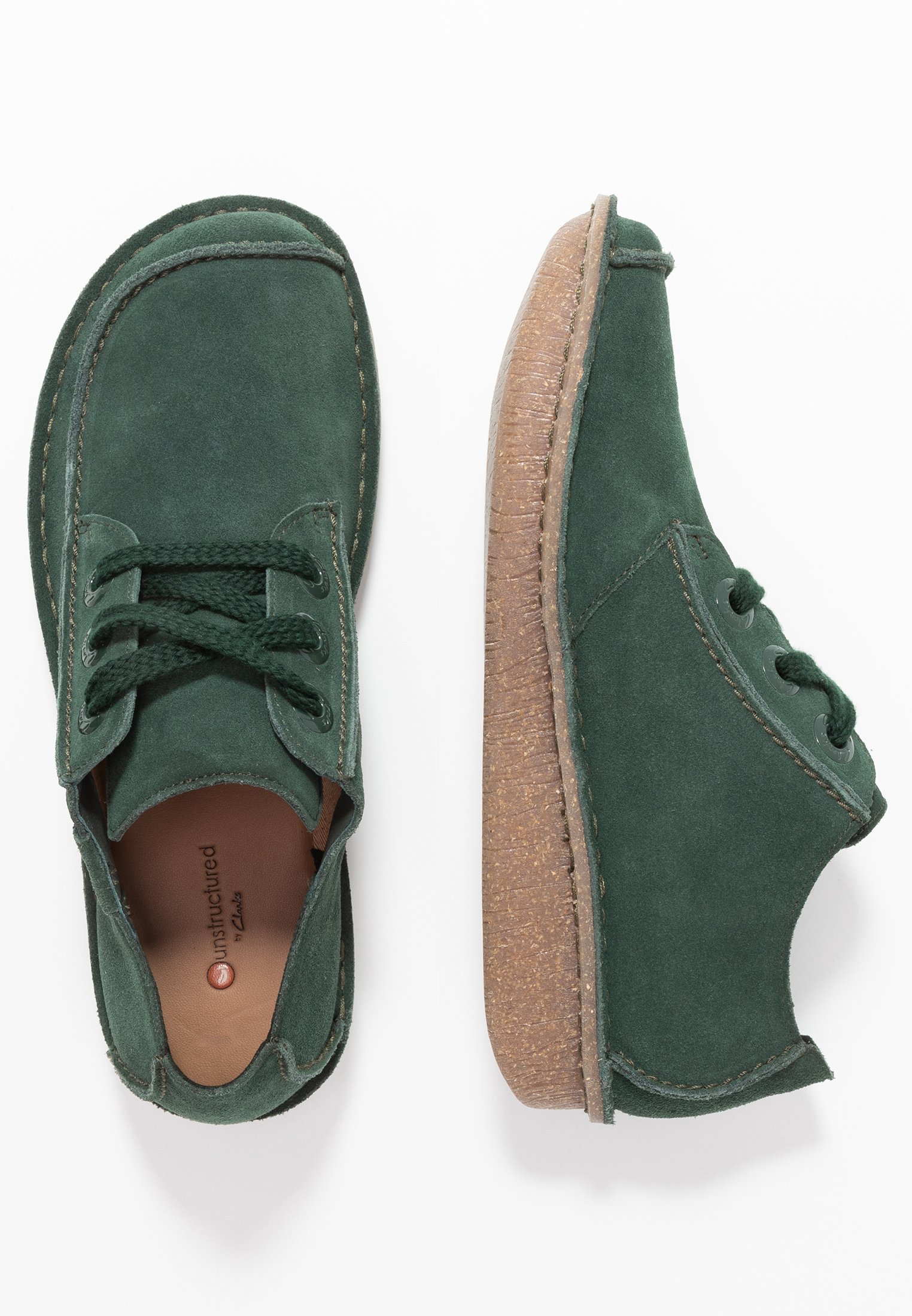Clarks Unstructured FUNNY DREAM Casual snøresko forest Clarks Unstructured FUNNY DREAM Casual snøresko beige