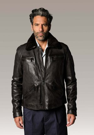 KAWA GLASGOW - Veste en cuir - marron