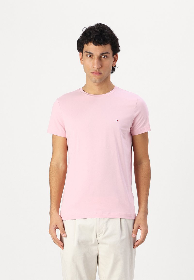 Tommy Hilfiger - STRETCH SLIM FIT TEE - Basic T-shirt - pink shade, Enlarge
