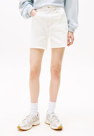 MOM - Denim shorts - denim white