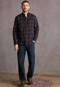 Next CHECK - Hemd - navy rust