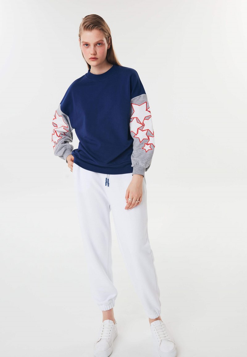 Twist STAR EMBROIDERED Sweatshirt navy/dark blue Zalando.de