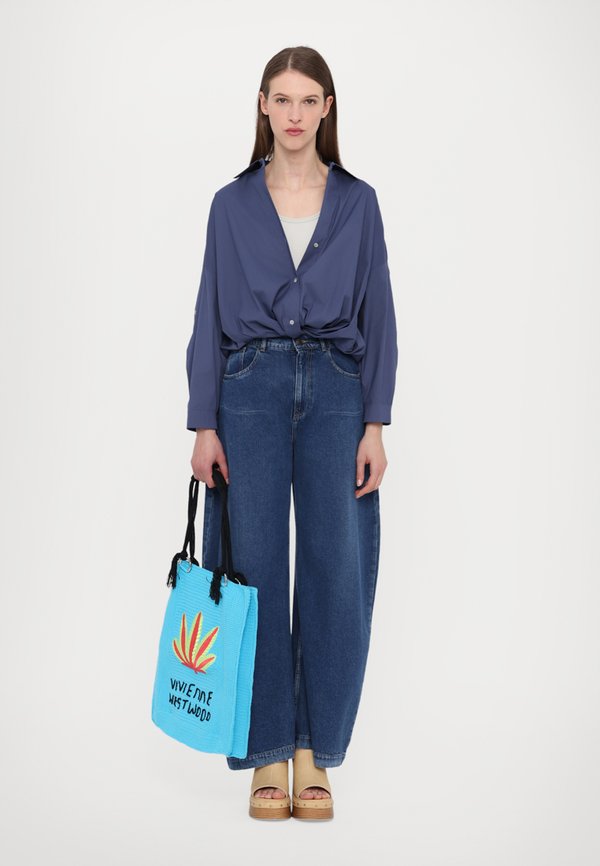 PALMAS - Button-down blouse - blu2