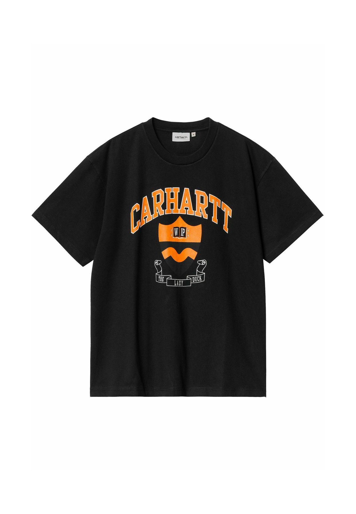 Tシャツ・カットソー Carhartt Wip S S Lazy Duck Academy T-Shirt Black Carhartt WIP LAZY DUCK ACADEMY - T-shirt z nadrukiem/czarny