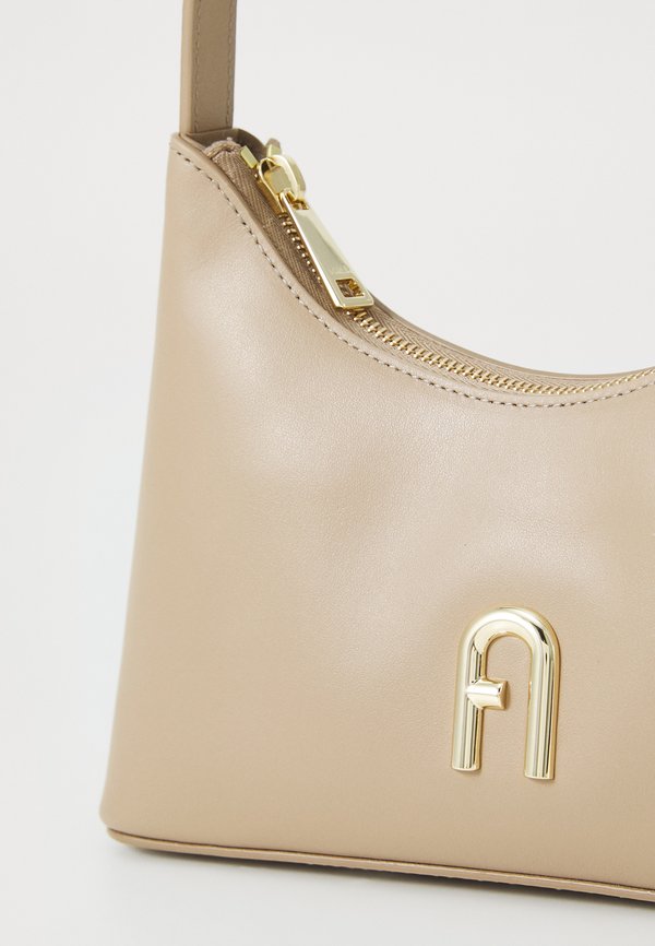 DIAMANTE MINI SHOULDER BAG - Handbag - greige2