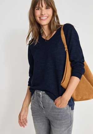 V-NECK - Pullover - blau
