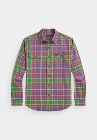 Seleccionado, purple green multi