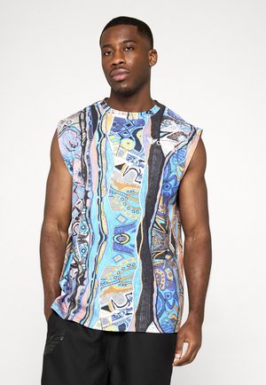 MUSCLE - Top - aop blue orange