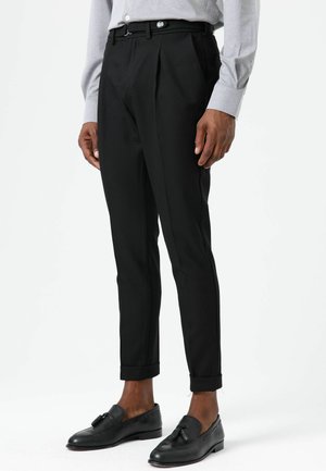 HIGH WAIST - Chino - black