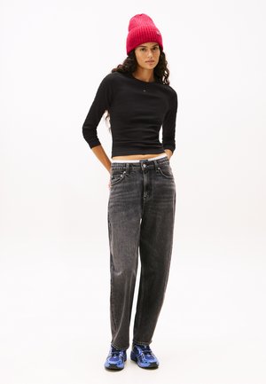 Tommy Jeans, SLIM ESSENTIAL 2 PACK  - T-shirt à manches longues - black/black